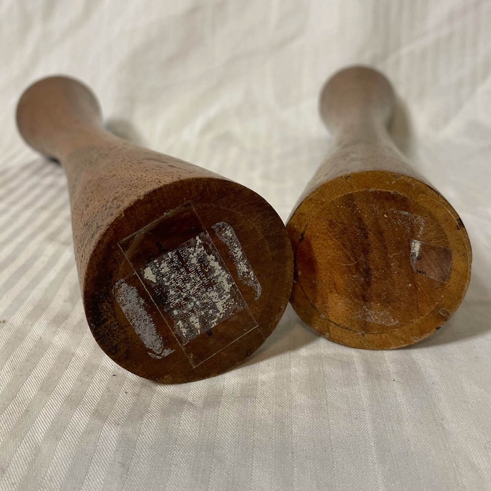 West Elm Sculpted Brown Candle Holders - Picture 8 of 9